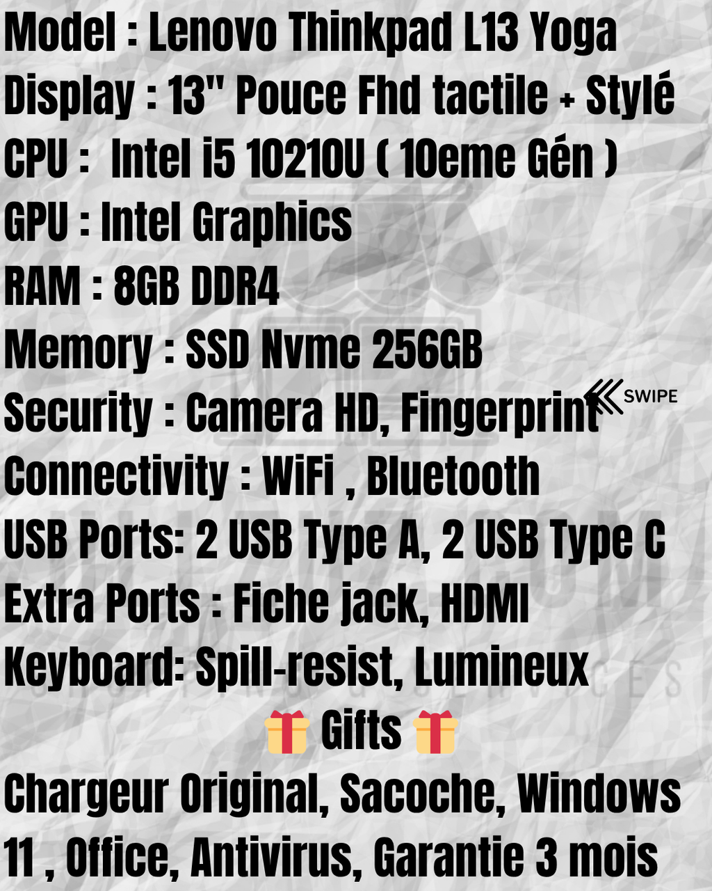 Laptop Lenovo Thinkpad Yoga L13