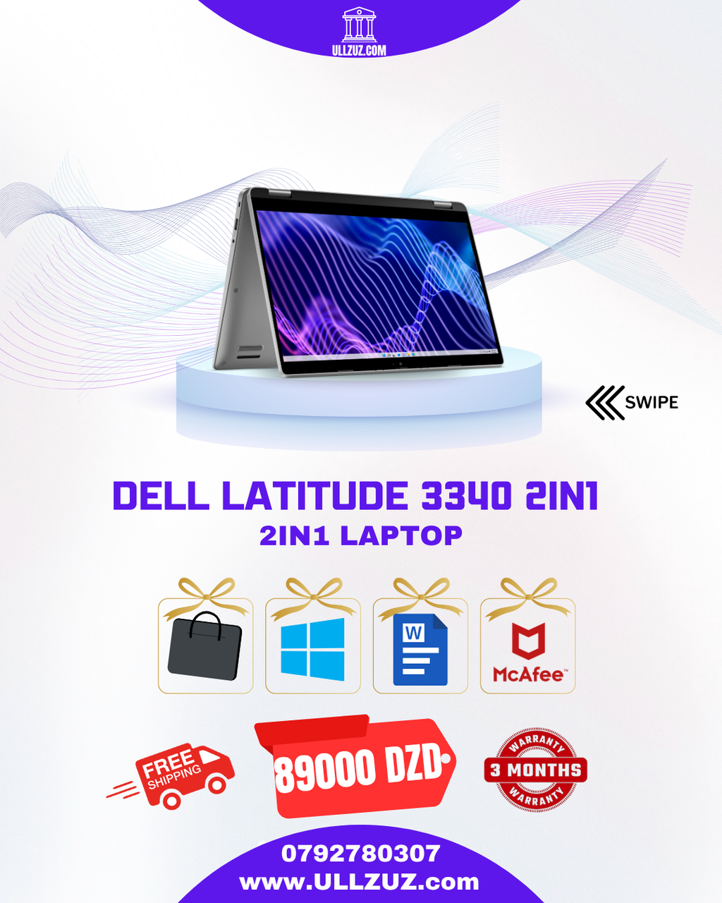 Ordinateur portable Dell Latitude 3340 2 en 1