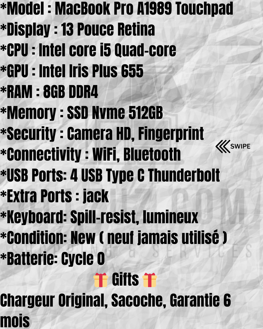 MacBook Pro 2018 A1989