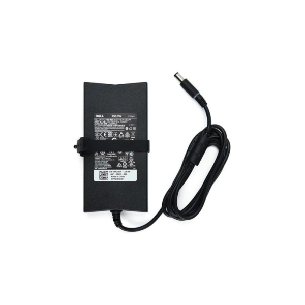 Dell Original 130W Charger AC Adapter, Big Pin 7.4 MM, 19.5V  6.7A, With Power Cord