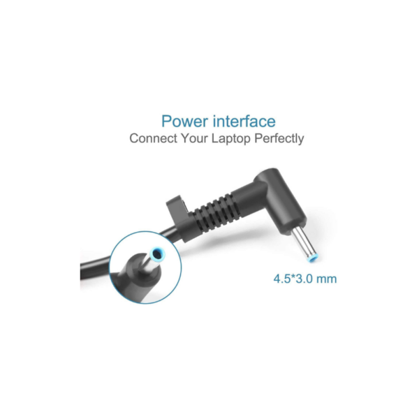 HP Carge n 65W, Pin 4,5MM, 19.5V 3,33A, lxiḍ n tezmert